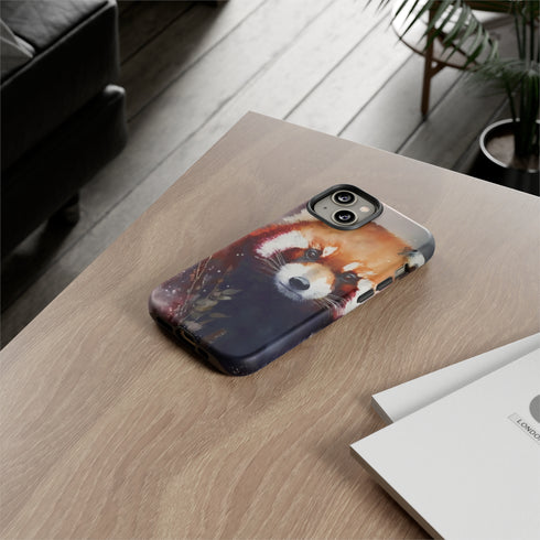 Red Panda in Watercolor - Impact Resistant Phone Case